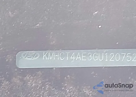 2016 Hyundai Accent Se z USA, uszkodzony, nr VIN KMHCT4AE3GU120752